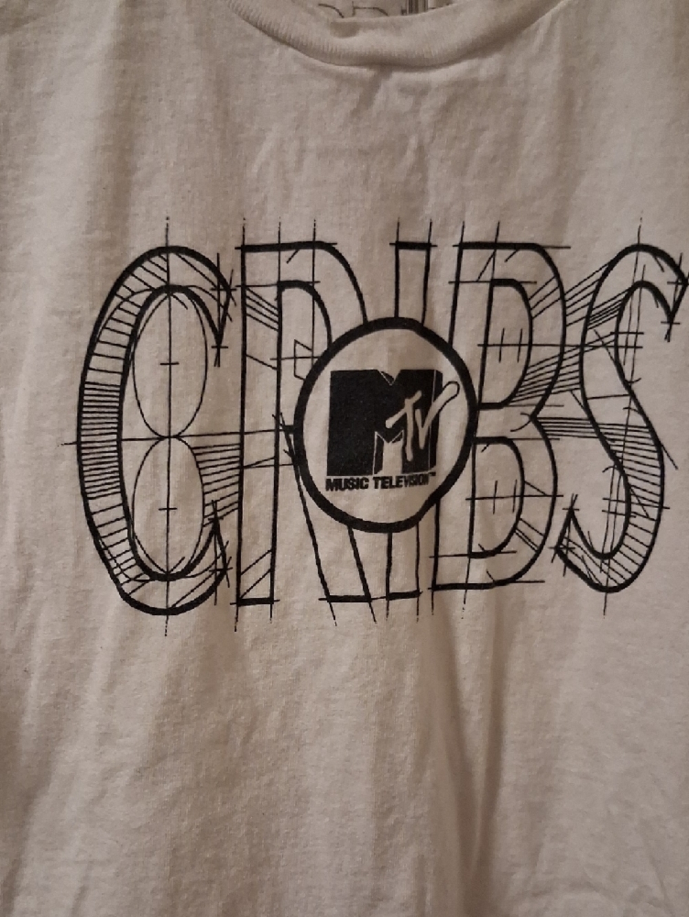 MTV Cribs White Graphic Short Sleeve Tee